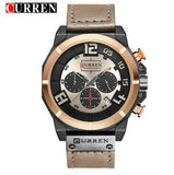 Quartz Men Leather Wrist Watch