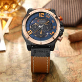 Quartz Men Leather Wrist Watch