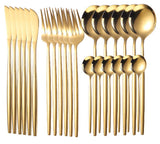 Luxury Dinnerware Stainless Steel Set