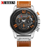 Quartz Men Leather Wrist Watch