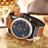 Quartz Men Leather Wrist Watch
