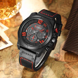Quartz Men Leather Wrist Watch
