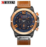 Quartz Men Leather Wrist Watch