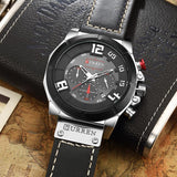 Quartz Men Leather Wrist Watch